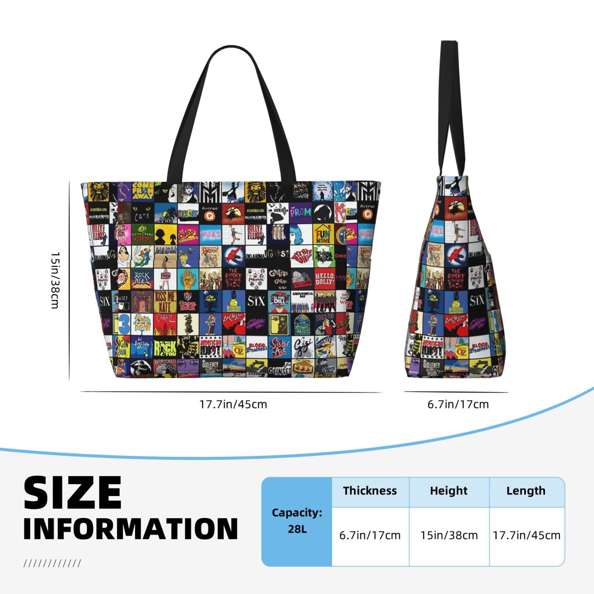 Broadway Musical Theatre Logos - Yoga Fitness Tote ulasan dan harga