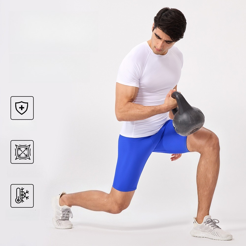Men 5 Inch Compression Yoga Sh - Yoga Fitness Stretching ulasan dan harga