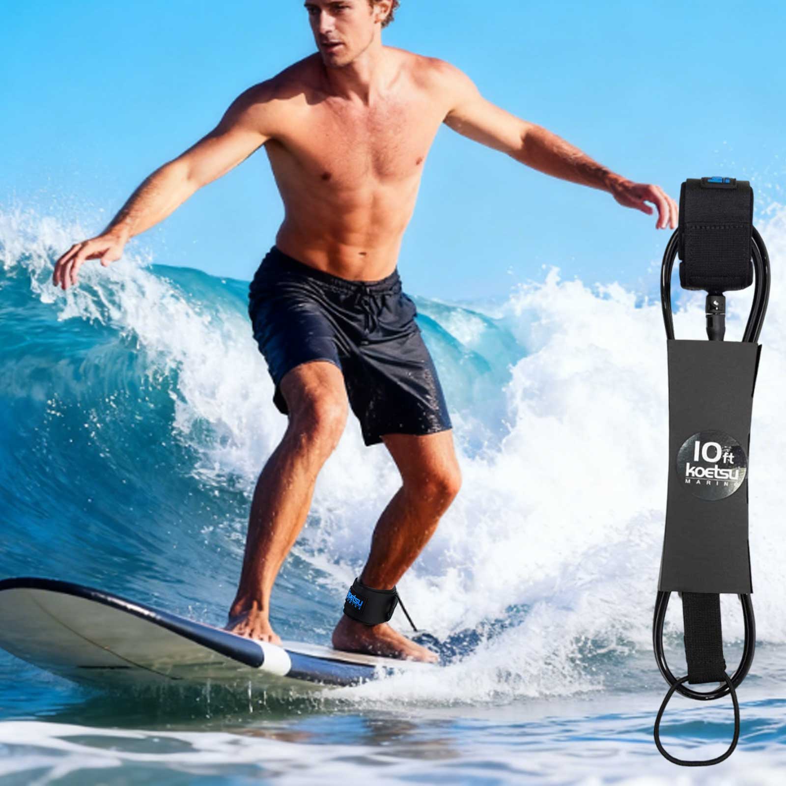 6-10ft SUP Board Surf Leg Rope - Ankle Weights ulasan dan harga