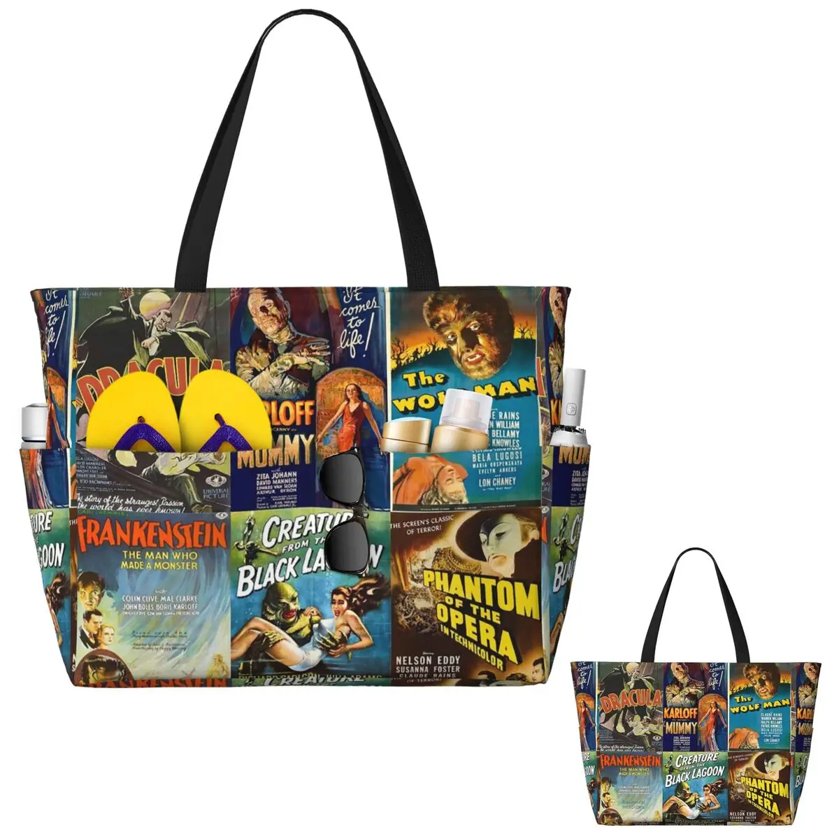 Universal Monsters Beach Tote  - Yoga Fitness Tote ulasan dan harga