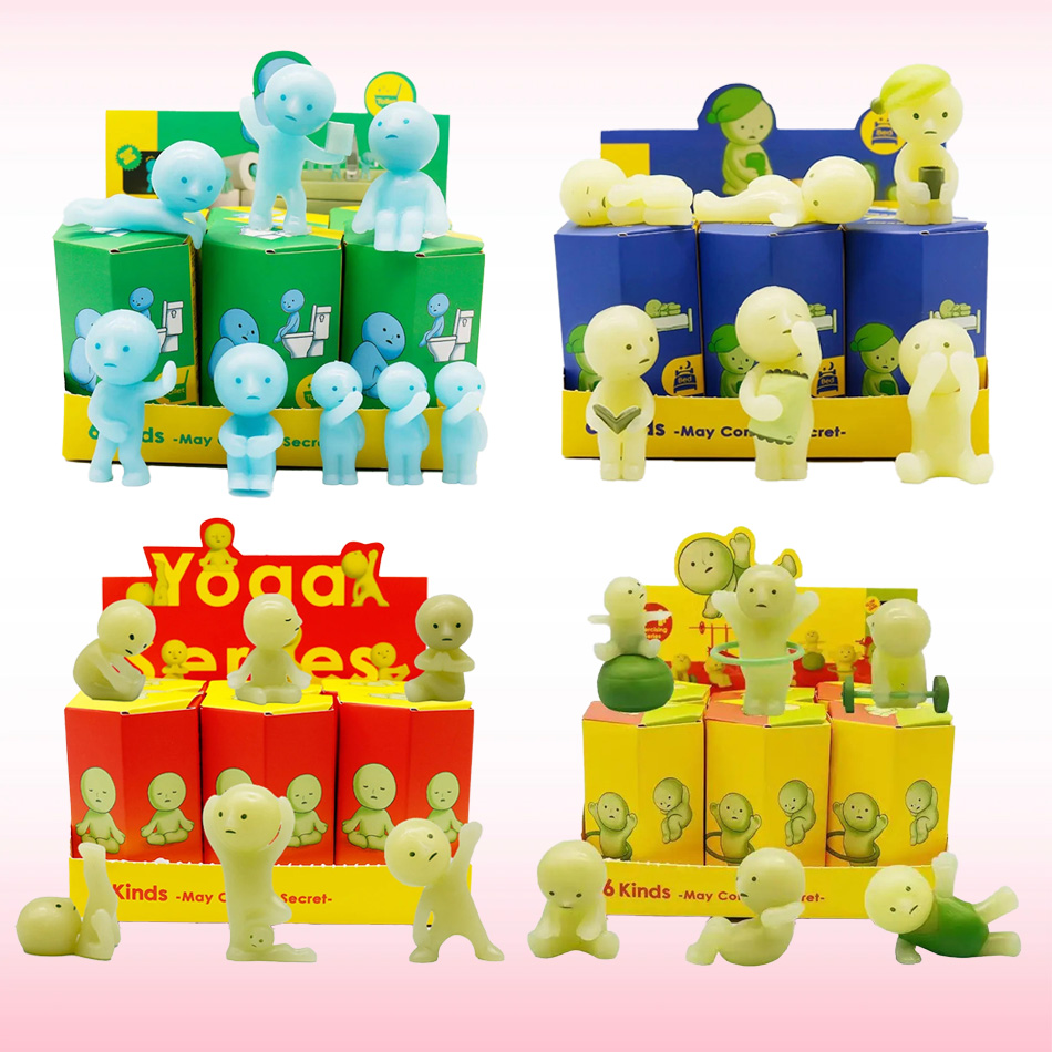 Glow In The Dark Mini Figure S - Yoga Fitness First ulasan dan harga