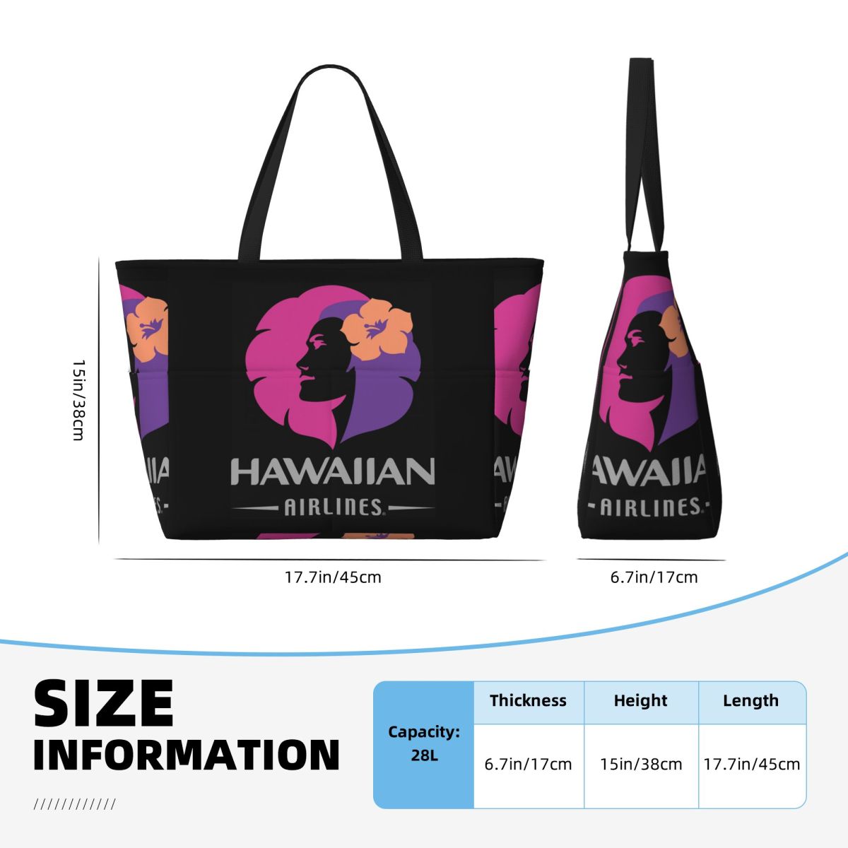 Hawaiian Airlines Herc Travel  - Yoga Fitness Tote ulasan dan harga
