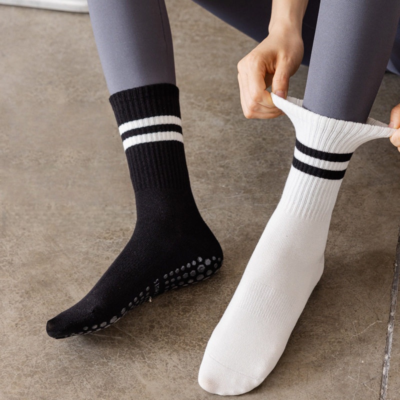 Women Non Slip Yoga Socks, Gri - Yoga Dance & Fitness Center Llc ulasan dan harga