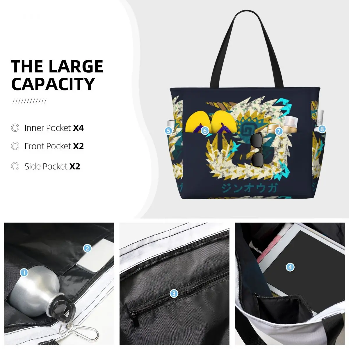 Monster Hunter World Iceborne  - Yoga Fitness Tote ulasan dan harga