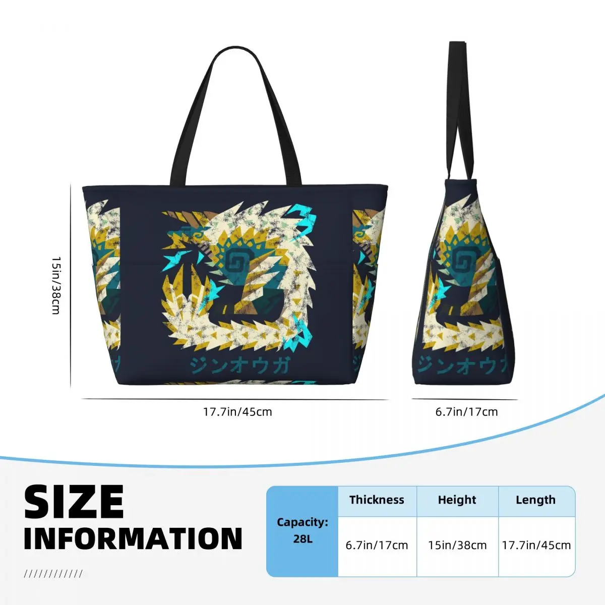 Monster Hunter World Iceborne  - Yoga Fitness Tote ulasan dan harga