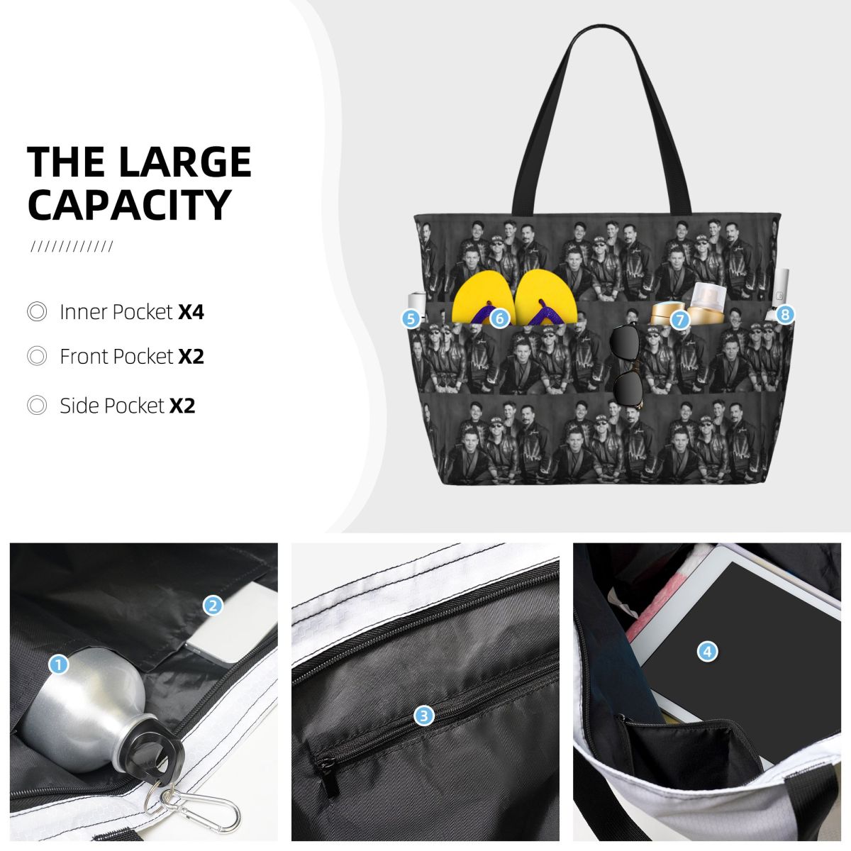 New Kids On The Block Band NKO - Yoga Fitness Tote ulasan dan harga