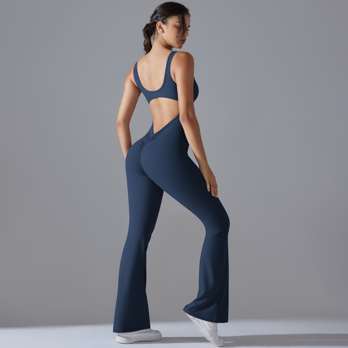 Sexy Back V Jumpsuit Gym Set W - Yoga Fitness Stretching ulasan dan harga