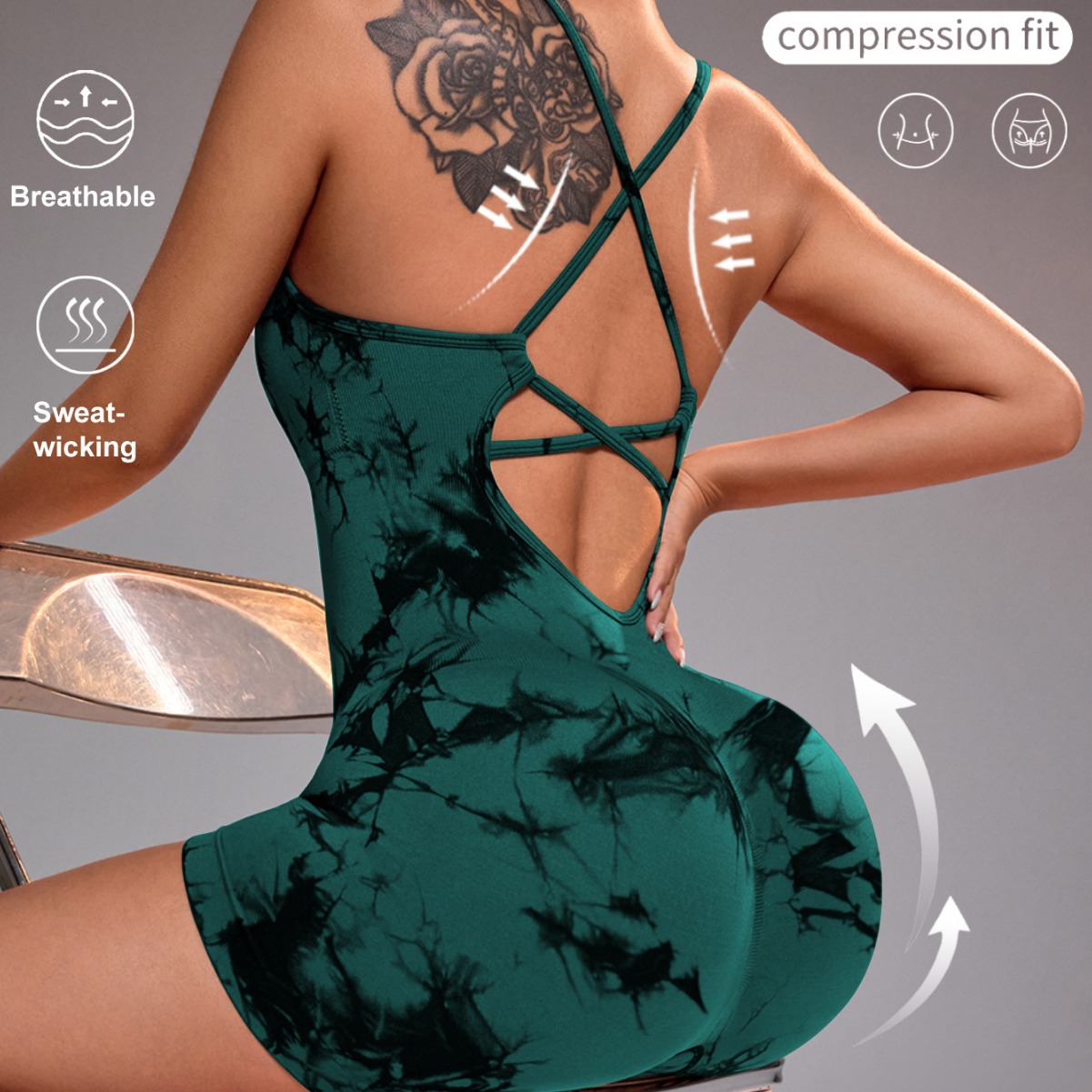 15 Color One Piece Jumpsuit Sh - Yoga Overall Fitness ulasan dan harga