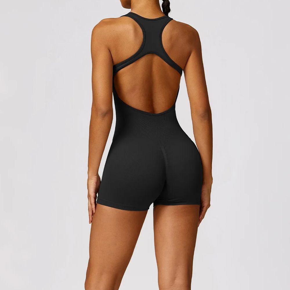 Sexy Back Jumpsuit Gym Set Wom - Yoga Fitness Stretching ulasan dan harga