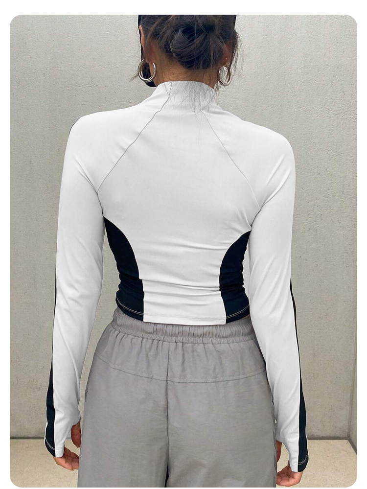 Yoga Clothes Stand Up Collar J - Yoga In Fitness ulasan dan harga