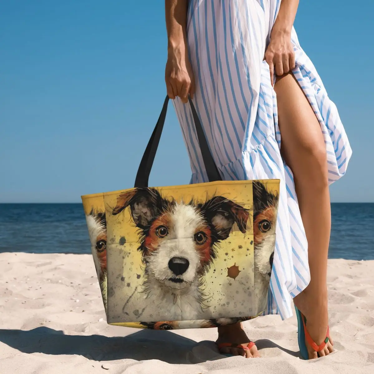 Dog Jack Russell Terrier Beach - Yoga Fitness Tote ulasan dan harga