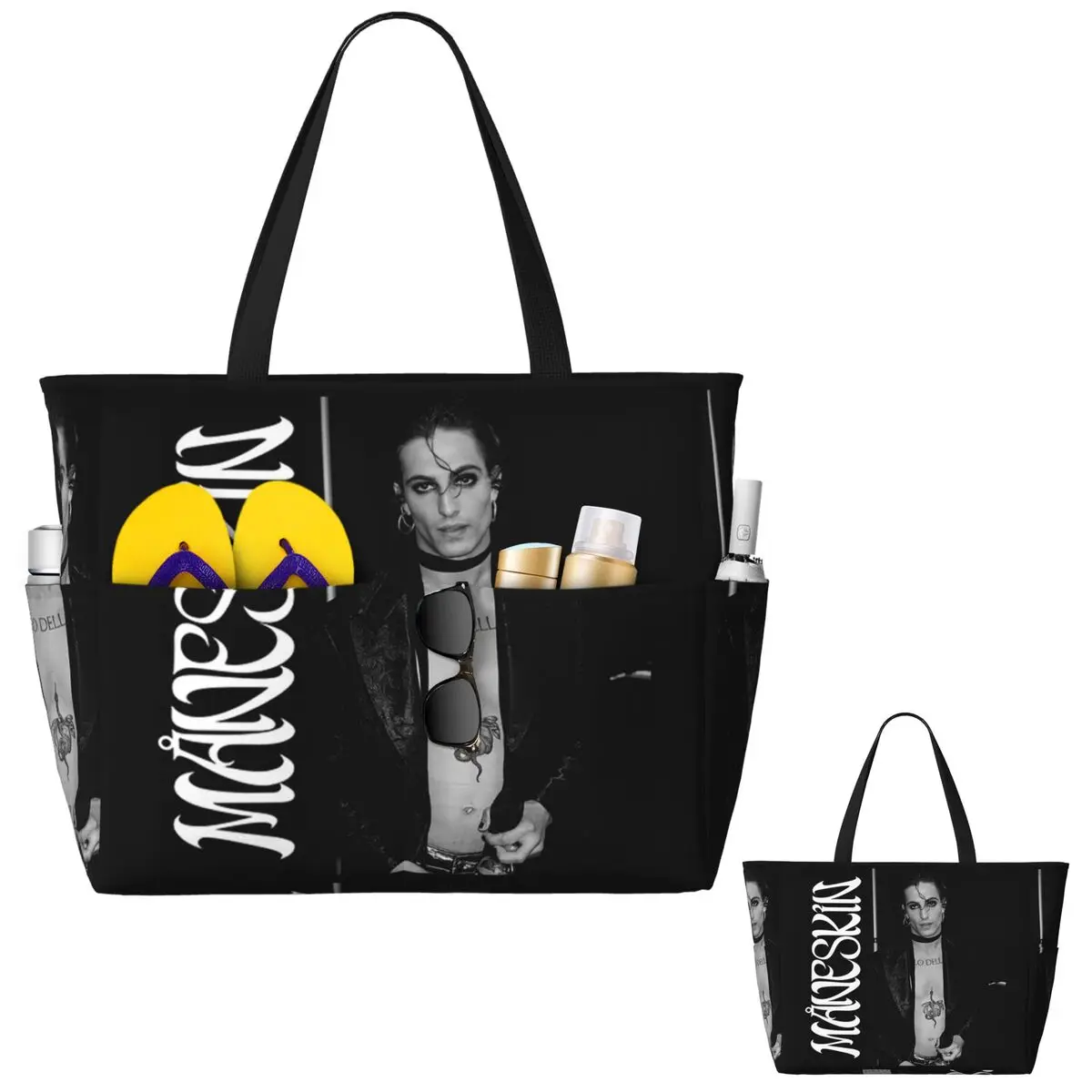 Damiano David Maneskin Beach T - Yoga Fitness Tote ulasan dan harga