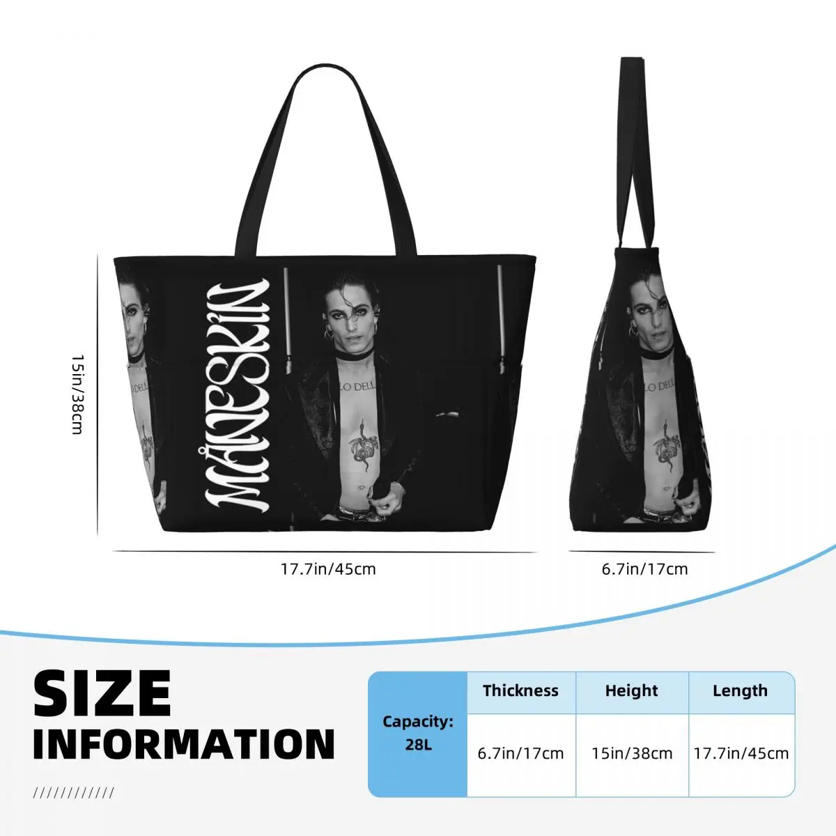 Damiano David Maneskin Beach T - Yoga Fitness Tote ulasan dan harga