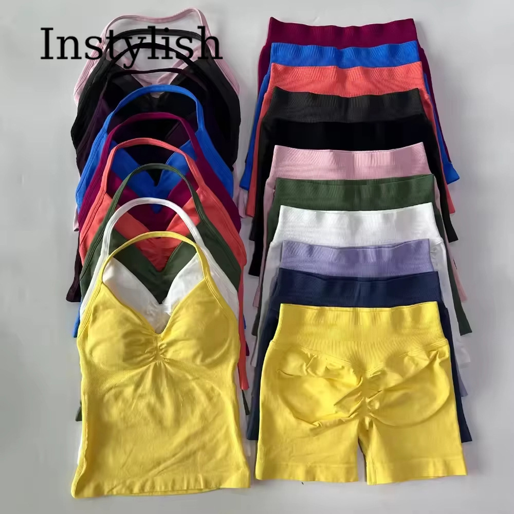Women Seamless Yoga 2 Piece Se - Yoga In Fitness ulasan dan harga