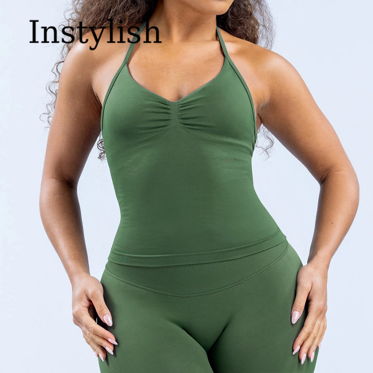 Women Seamless Yoga 2 Piece Se - Yoga In Fitness ulasan dan harga