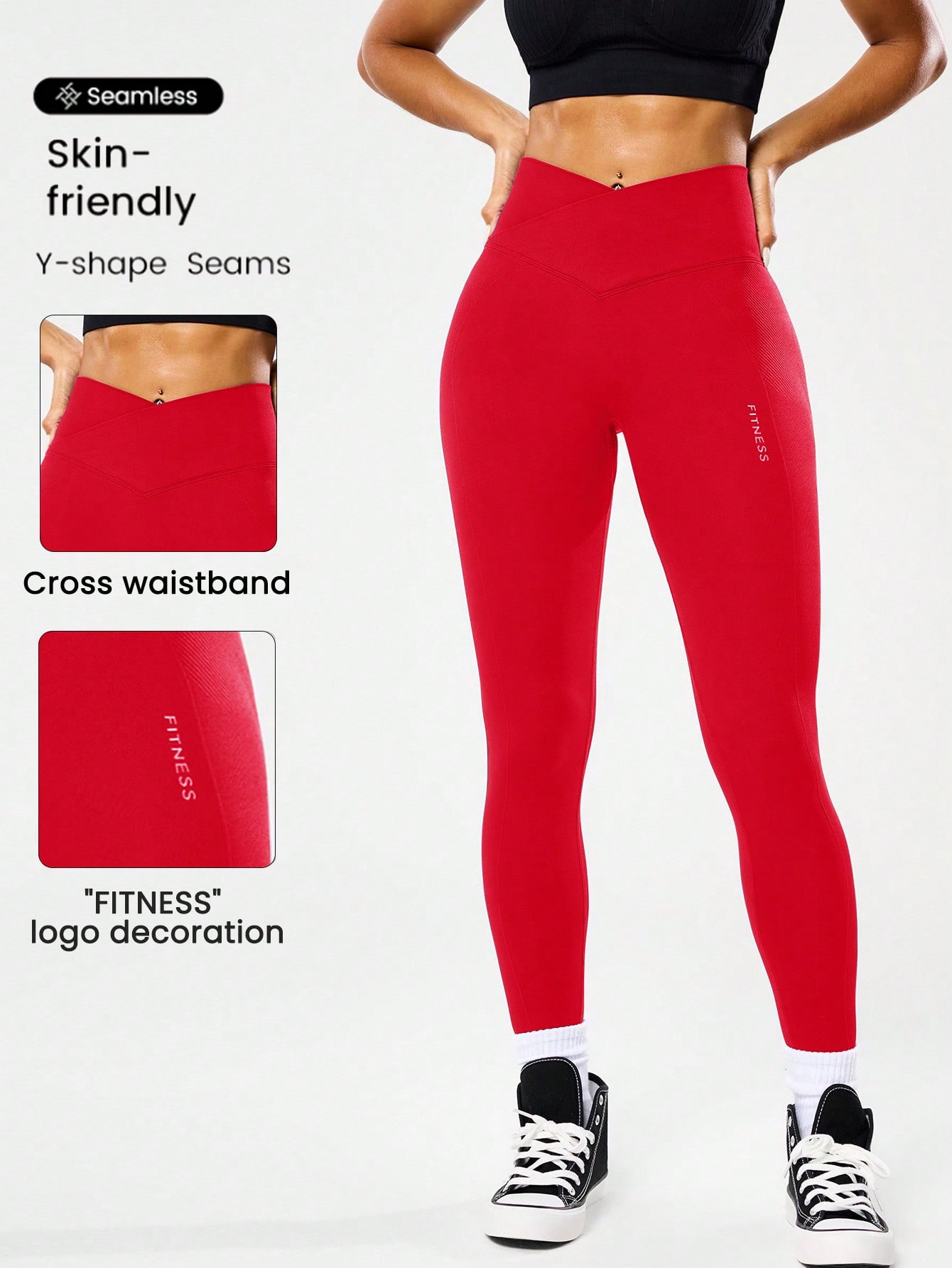 High-waisted seamless yoga leg - Yoga Fitness Stretching ulasan dan harga