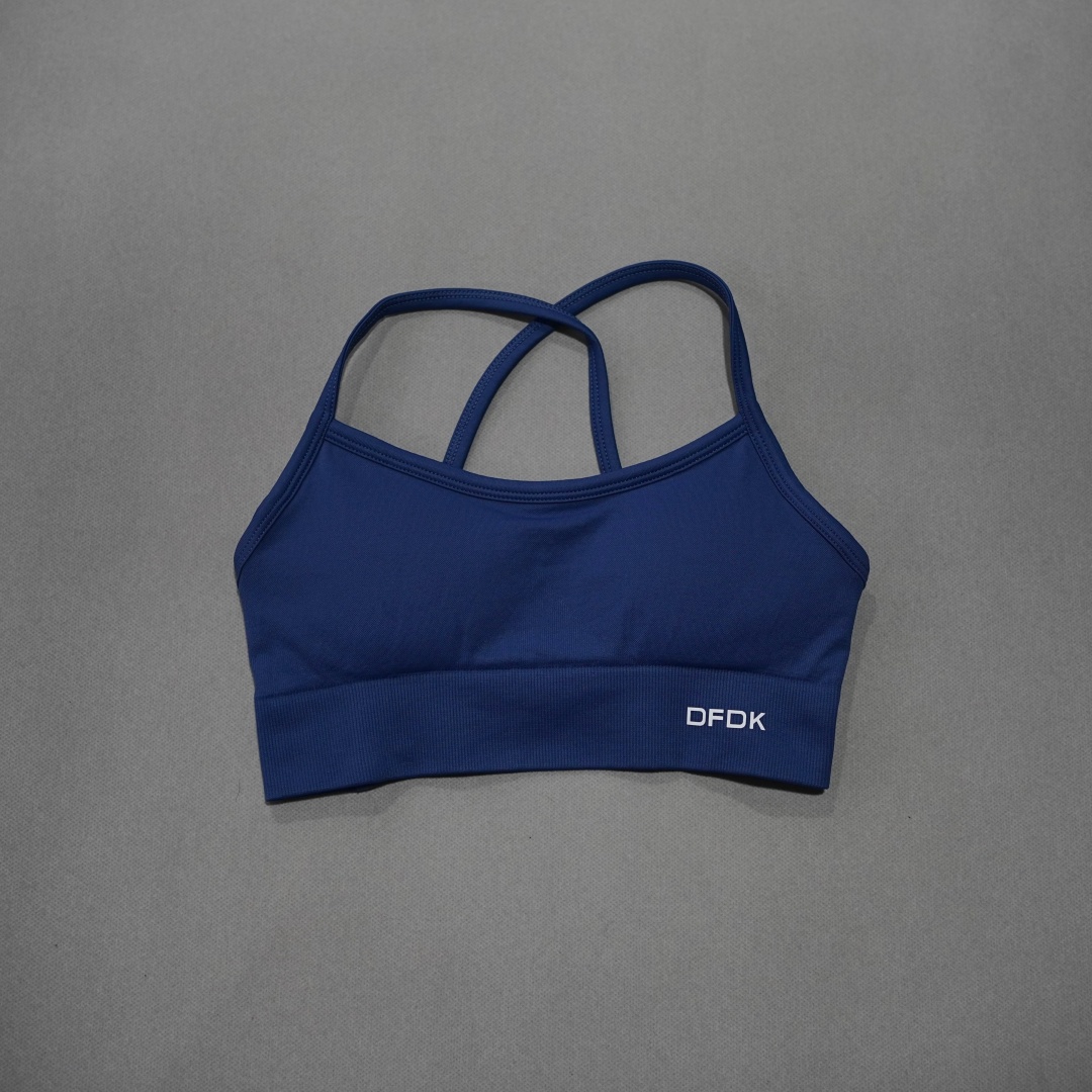 DFDK Ribbed Seamless Cross Bac - Yoga Fitness Stretching ulasan dan harga